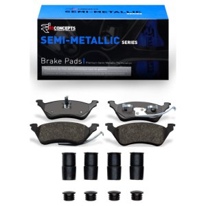 Chrysler Town & Country Brake Pads - Rear - R1 Concepts - Semi Met Pads - `01-`07